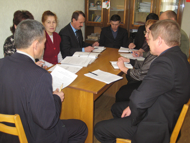 Заседание комиссии Урмарского района по проведению Всероссийской переписи населения 2010 года